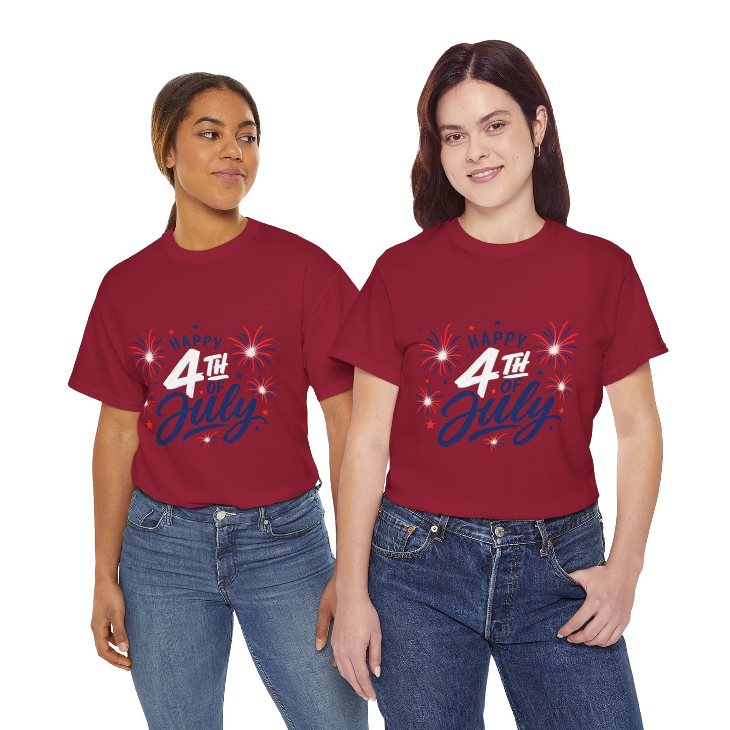 Happy 4th of July fireworks T-Shirt | Independence Day graphic tee