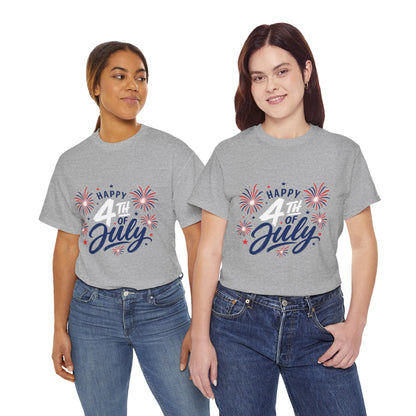 Happy 4th of July fireworks T-Shirt | Independence Day graphic tee