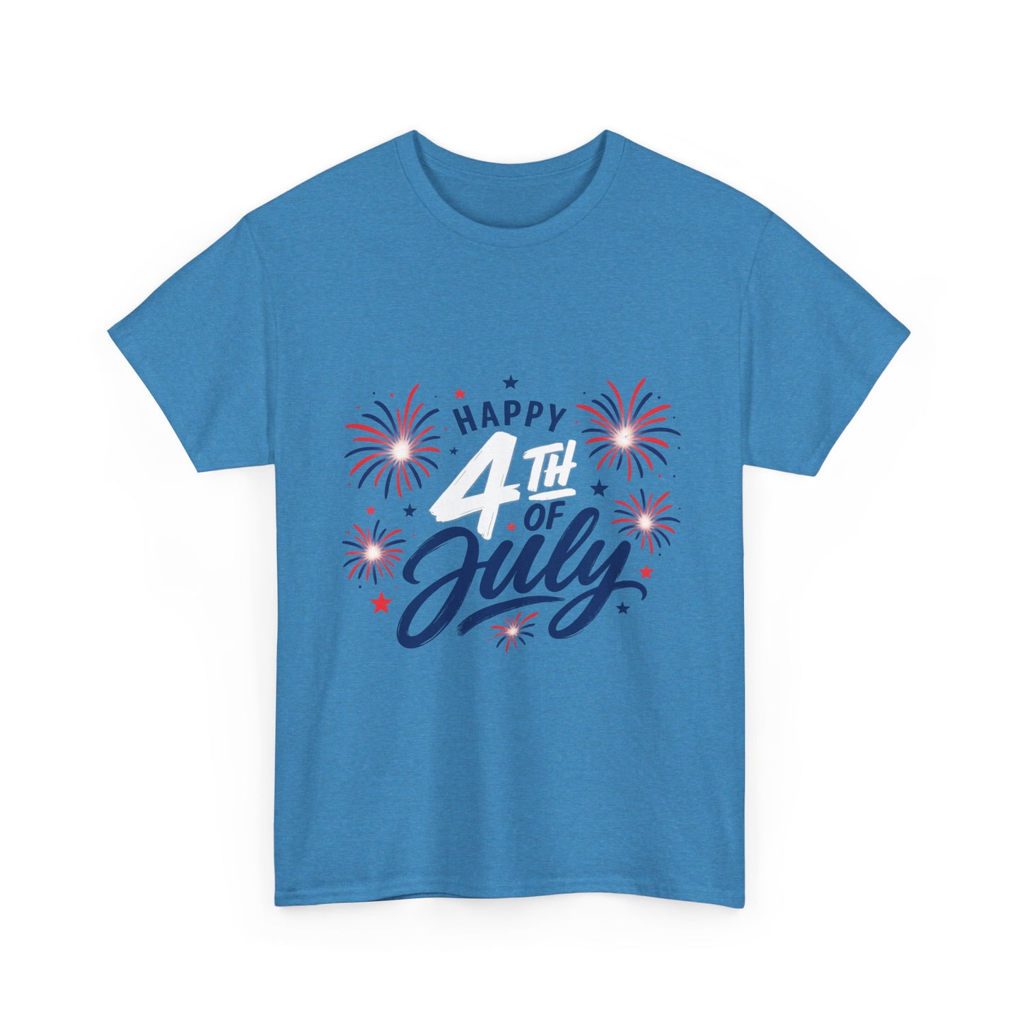 Happy 4th of July fireworks T-Shirt | Independence Day graphic tee
