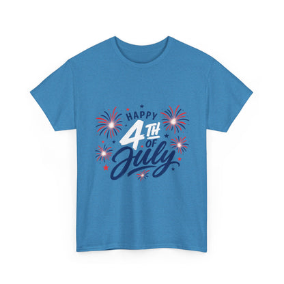 Happy 4th of July fireworks T-Shirt | Independence Day graphic tee