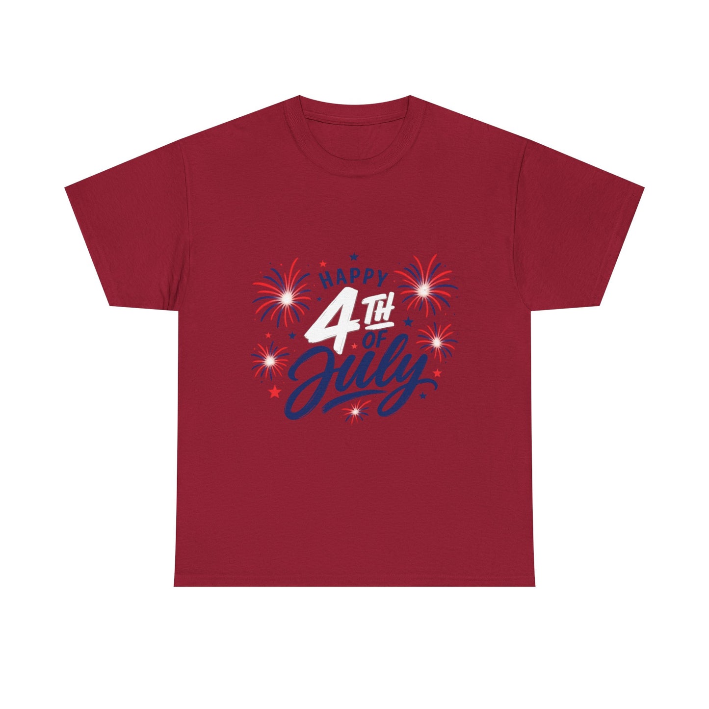 Happy 4th of July fireworks T-Shirt | Independence Day graphic tee