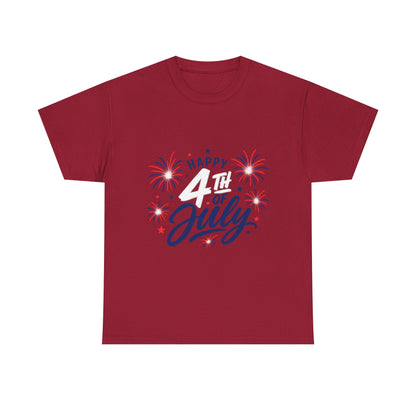 Happy 4th of July fireworks T-Shirt | Independence Day graphic tee