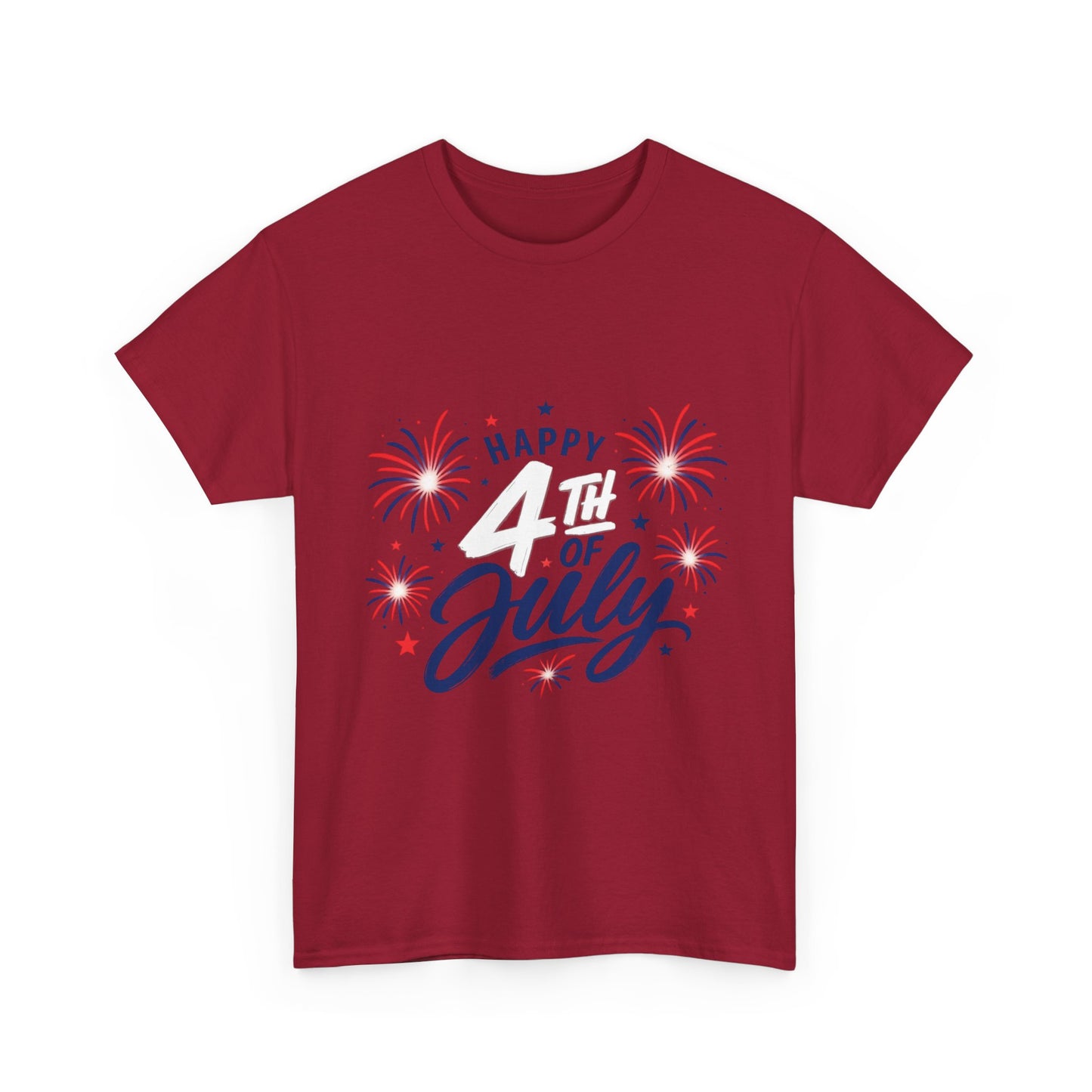 Happy 4th of July fireworks T-Shirt | Independence Day graphic tee