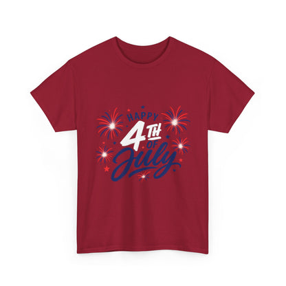 Happy 4th of July fireworks T-Shirt | Independence Day graphic tee