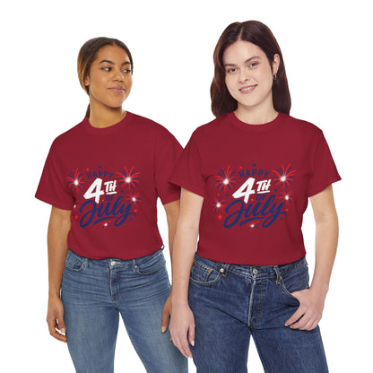 Happy 4th of July fireworks T-Shirt | Independence Day graphic tee