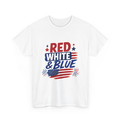 Red White & Blue Graphic Tee | American Flag Fourth of July Shirt
