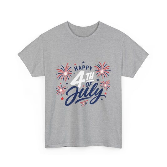Happy 4th of July fireworks T-Shirt | Independence Day graphic tee